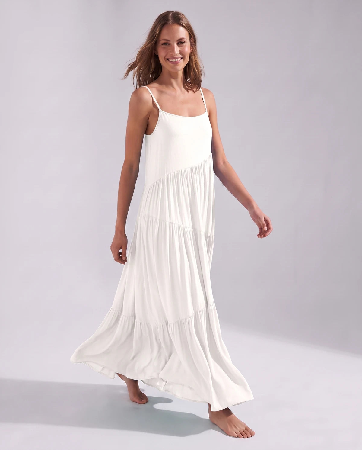 Zinnia Maxi Dresses — Beige | SKU: RB-5055a3-beige-XS,RB-5055a3-beige-S,RB-5055a3-beige-M,RB-5055a3-beige-L,RB-5055a3-beige-XL,RB-5055a3-beige-2XL