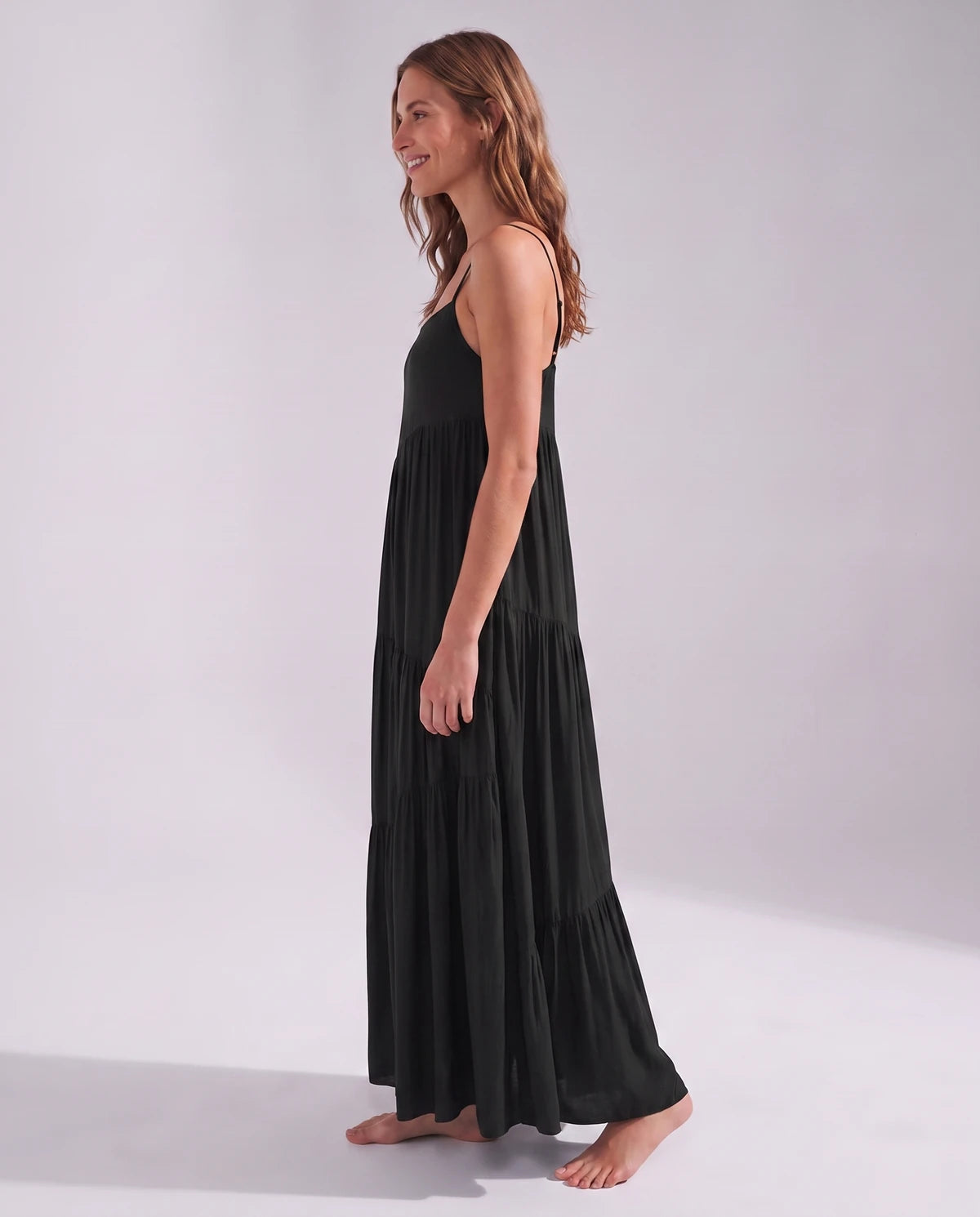 Zinnia Maxi Dresses — Black | SKU: RB-5055a3-black-XS,RB-5055a3-black-S,RB-5055a3-black-M,RB-5055a3-black-L,RB-5055a3-black-XL,RB-5055a3-black-2XL