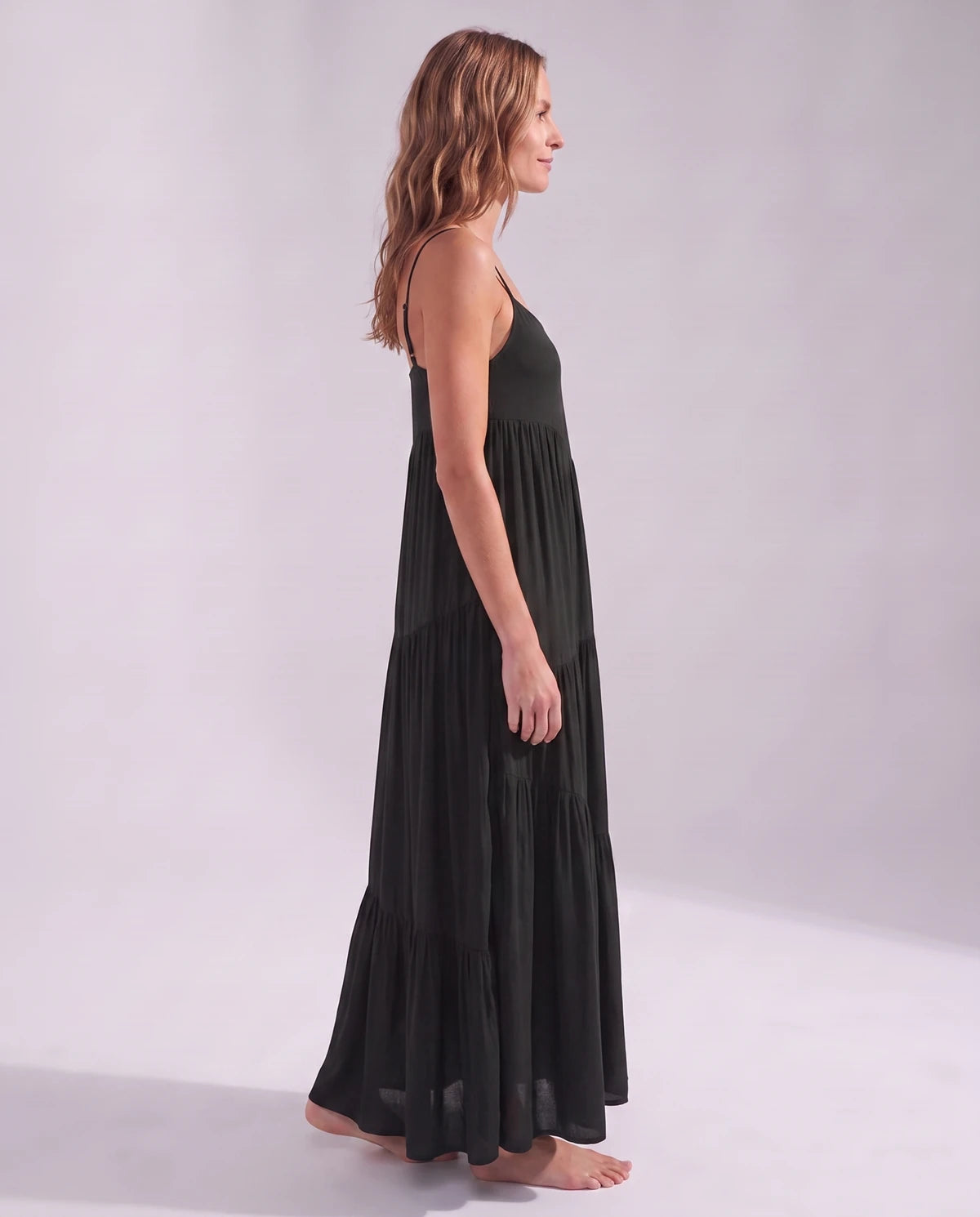 Zinnia Maxi Dresses — Black | SKU: RB-5055a3-black-XS,RB-5055a3-black-S,RB-5055a3-black-M,RB-5055a3-black-L,RB-5055a3-black-XL,RB-5055a3-black-2XL