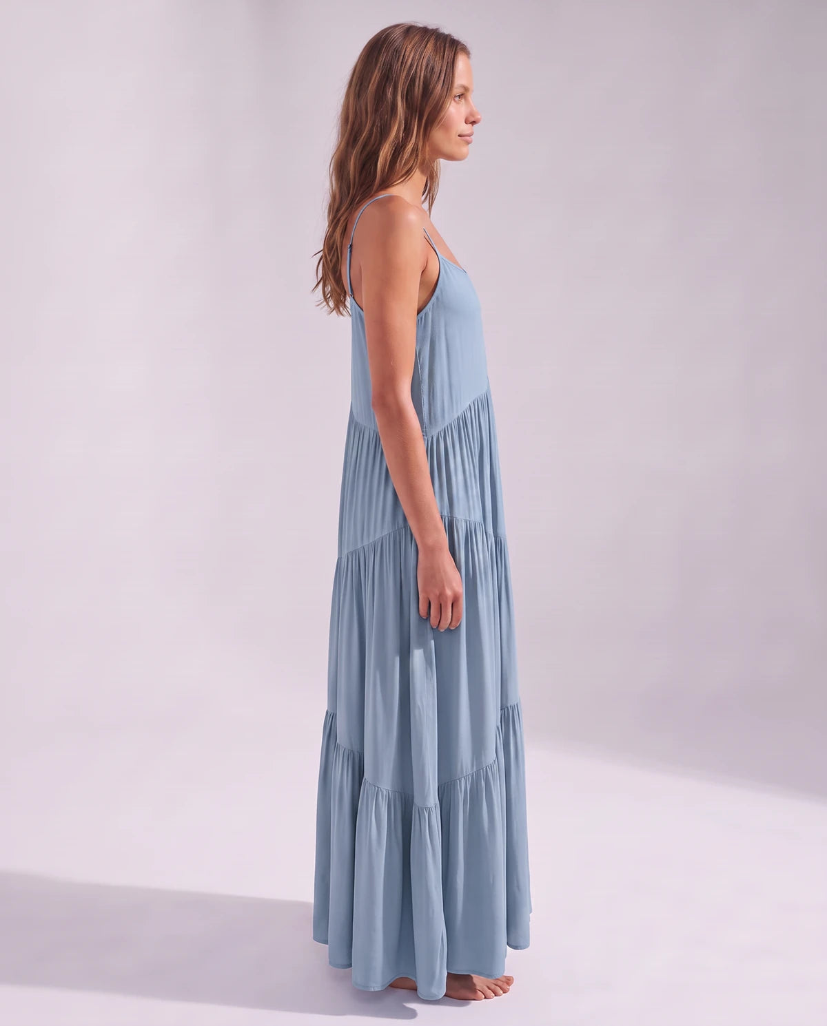 Zinnia Maxi Dresses — Blue | SKU: RB-5055a3-blue-XS,RB-5055a3-blue-S,RB-5055a3-blue-M,RB-5055a3-blue-L,RB-5055a3-blue-XL,RB-5055a3-blue-2XL