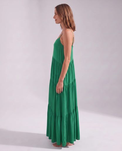 Zinnia Maxi Dresses — Green