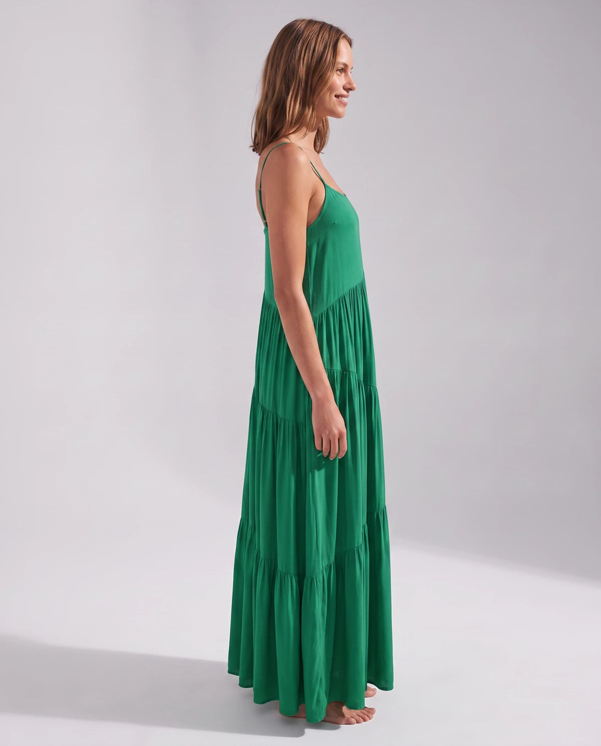 Zinnia Maxi Dresses — Green | SKU: RB-5055a3-green-XS,RB-5055a3-green-S,RB-5055a3-green-M,RB-5055a3-green-L,RB-5055a3-green-XL,RB-5055a3-green-2XL