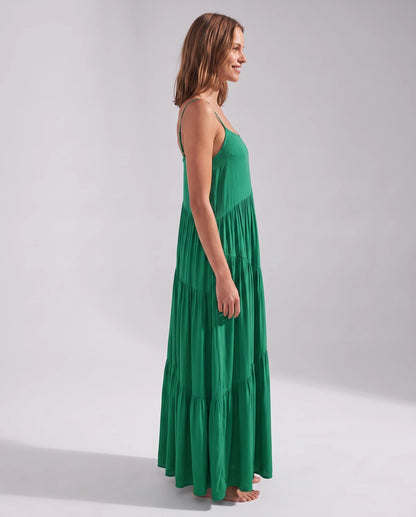 Zinnia Maxi Dresses — Green | SKU: RB-5055a3-green-XS,RB-5055a3-green-S,RB-5055a3-green-M,RB-5055a3-green-L,RB-5055a3-green-XL,RB-5055a3-green-2XL