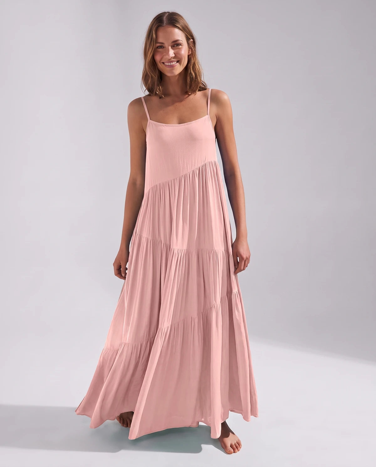 Zinnia Maxi Dresses — Pink