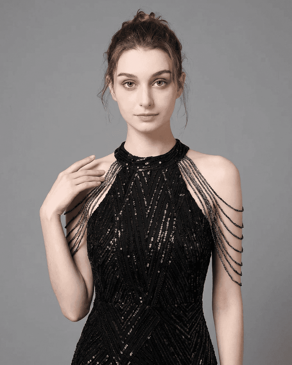 Black Velvet Gown Halter Sleeveless Maxi Dress | Wedding Season, front view | Ramblion | SKU: VMD-52938-black-L-8006,VMD-52938-black-M-7791,VMD-52938-black-S-7712,VMD-52938-black-XL-9421,VMD-52938-black-XS-2207